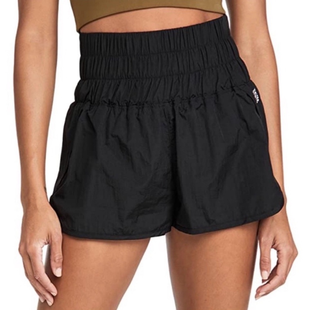 Free People Movement Way Home Shorts Small Black